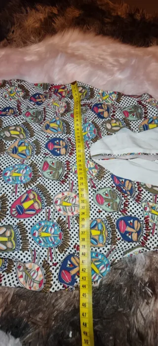 Vestido estampado máscaras Talla XS