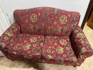 Silla de comedor de madera y tela Sofá y sillón