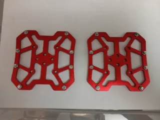 Plataformas para pedales de bicicleta (rojas)