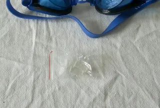 Occhiali Nuoto Blu con Custodia