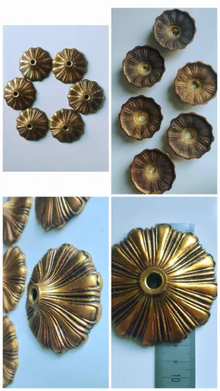 BOBECHES DE BRONCE PARA LÁMPARAS Y CANDELABROS