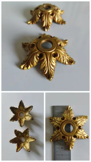 BOBECHES DE BRONCE PARA LÁMPARAS Y CANDELABROS