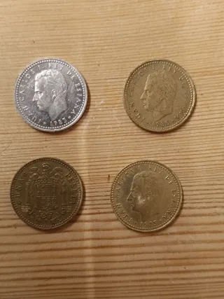 Moneda 1 distintos formatos Peseta 1975 España