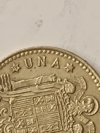 Moneda 1 distintos formatos Peseta 1975 España