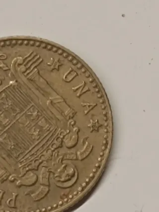 Moneda 1 distintos formatos Peseta 1975 España