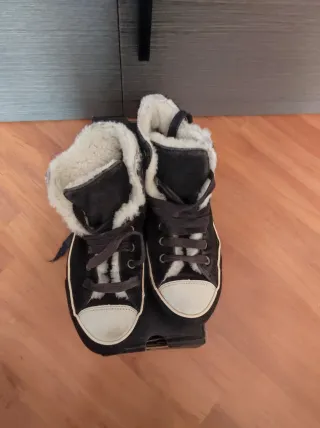 Converse alte Pelliccia