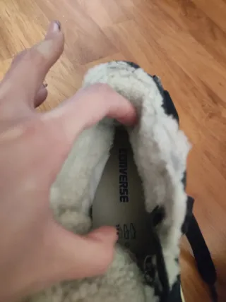 Converse alte Pelliccia