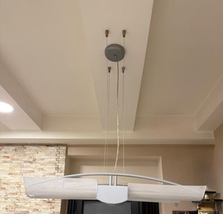 Lampadario sospeso grigio/argento