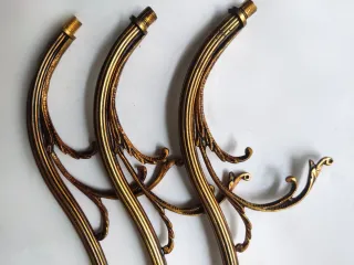 6/12 BRAZOS EN BRONCE CABEZA CISNE PARA LÁMPARAS