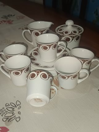 Juego café Royal China porcelana años 70