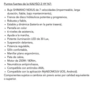 Bicicleta Eléctrica Neomouv ciudad 2025