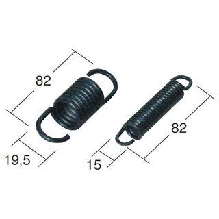 Juego de muelles para caballete central DFB4