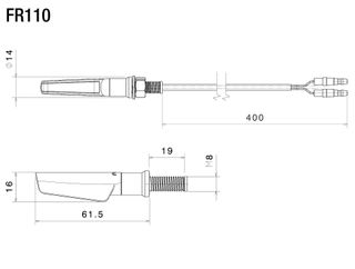 Intermitente universal mini LED Corsa ADBE