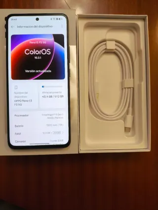 OPPO Reno13 FS 5G 12 GB RAM +512 Almacenamiento.