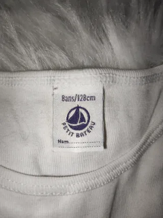 Maglietta bianca manica lunga bambina