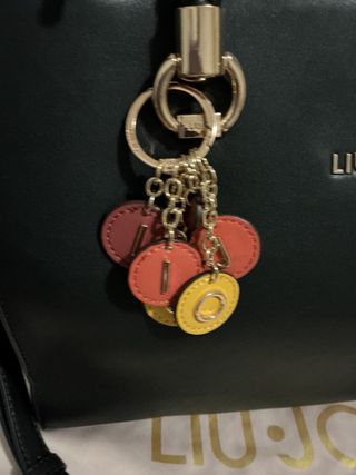 Borsa Liu Jo Nera con Ciondoli Multicolor