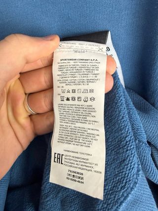 Felpa blu Stone Island