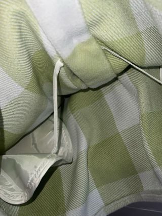 Sobrecamisa cuadros verde y blanco