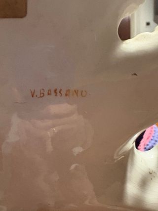 Specchio Bassano con Angeli e Fiori