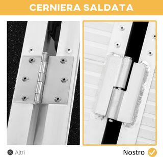 Rampa para Silla de Ruedas y Scooter para Discapacitados Plegable, Aleación de Aluminio Antideslizante Capacidad 272 Kg, 183X72X5 Cm, Plata