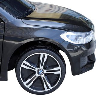 Coche Eléctrico para Niños BMW 6GT 6V, Coche Teledirigido Con Música y Luces LED, MP3, Claxon, 106 X 64 X 51 Cm, Negro