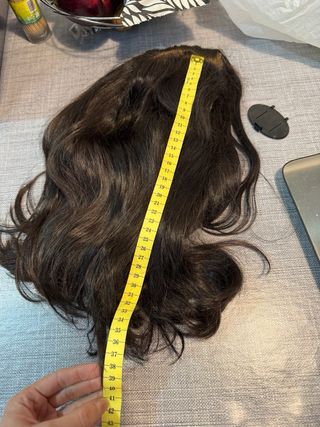 Peluca media de pelo natural