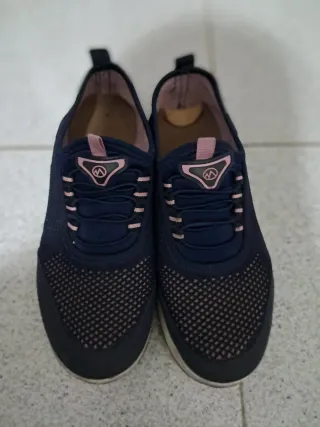 Zapatillas deportivas mujer azul y rosa