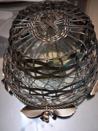 Cestino decorato con fiori