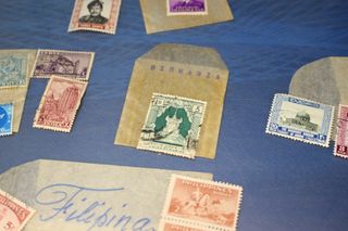 Sellos Asia años 40 y más. China, Japón, Israel, Indonesia, Birmania...