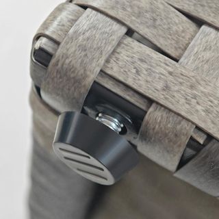 Jardinera para Plantas con Enrejado para Trepadoras, Huerto Elevado con 3 Macetas Internas, Estructura de Acero y Rattan PE, 84X30X107Cm, Gris