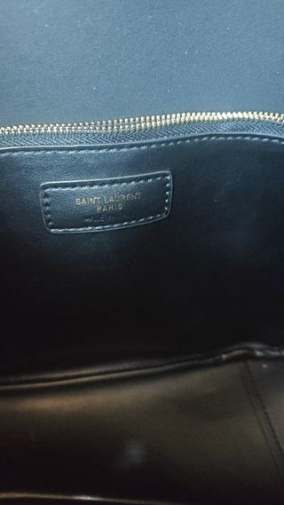 Bolso Saint Laurent Negro Dorado