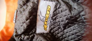 Chaqueta Alpinestars Cuero Naranja Talla 46 M