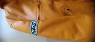 Chaqueta Alpinestars Cuero Naranja Talla 46 M