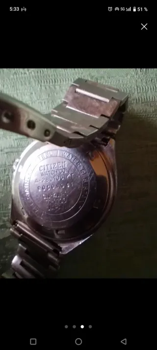 Reloj Citizen Automático Azul y Plateado