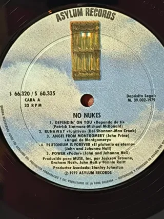 NO NUKES TRIPLE LP VINILO CONCIERTO 1979