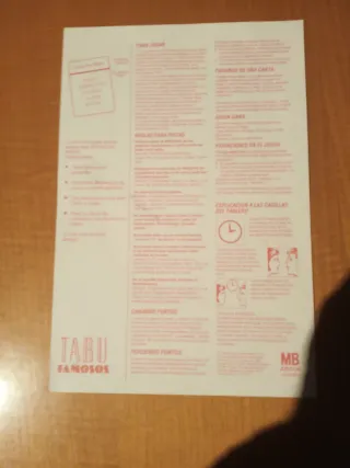 Tabú Famosos Juego de Mesa