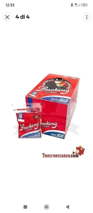 Filtri Smoking Slim Long 120pz