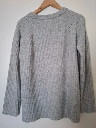 Jersey gris de punto calido