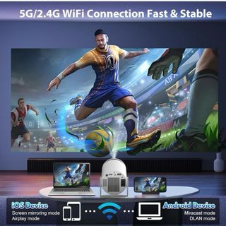 Proyector Agima Blanco 4K WiFi 6 Bluetooth 5.2