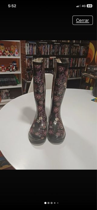 Botas de agua con estampado floral