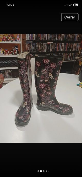 Botas de agua con estampado floral
