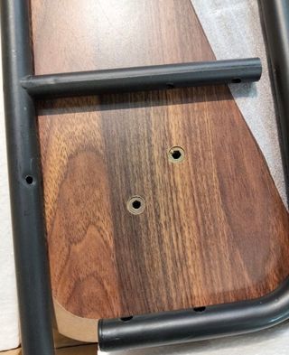 Estantería De Pared, Salón, Dormitorio, Librería 4 Bandejas Madera Oscura Metal Vintage 110X40X140Cm- Librería, Estantería Y Vitrina