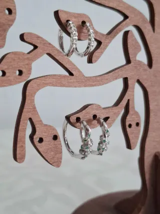 Pendientes Aro Serpiente con Circonitas