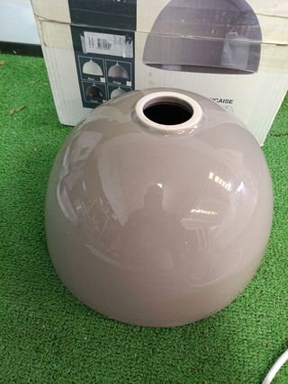 Lámpara colgante LUSSIOL cerámica gris