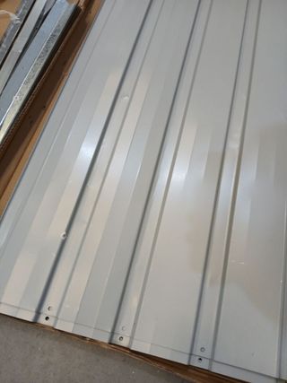 vidaXL Jardinera elevada 160x80x77 cm acero galvan