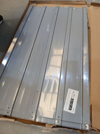 vidaXL Jardinera elevada 160x80x77 cm acero galvan