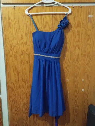 Vestido Fiesta Azul Talla 38