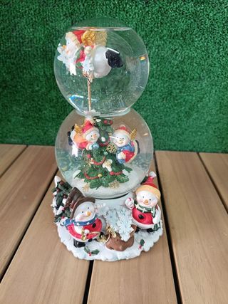 Bola de Nieve Doble XXL con caja de música