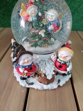 Bola de Nieve Doble XXL con caja de música