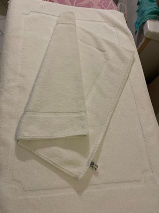 2 Tappeti Bagno Spugna 100% Cotone 70x45